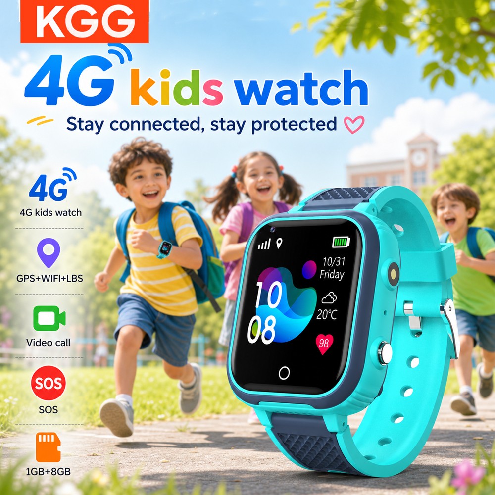 Kids Smartwatch Gps - 4G Kinder Smartwatch Videoanruf GPS WLAN-Positionierung