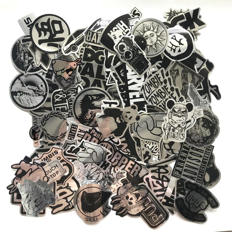 Kids Toys Logo - 10/30/50/100PCS Imitieren Metall Marke Logo Rock