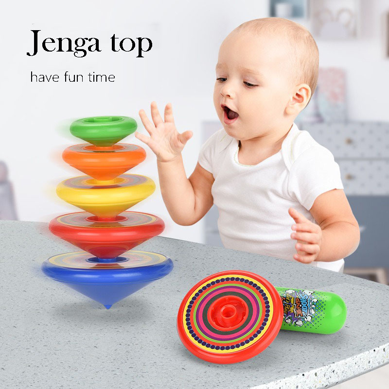 Kids Toys Under 500 - Stapelbares Kreisel-Spielzeug für Kinder, Launcher-Turm-Kampfspiel, interaktives