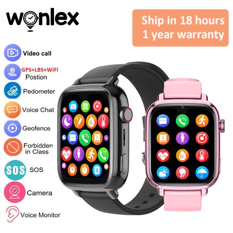 Kids Smartwatch Gps - Wonlex KT34 Kinder-Smartwatch, 4G, WiFi, Videoanruf,