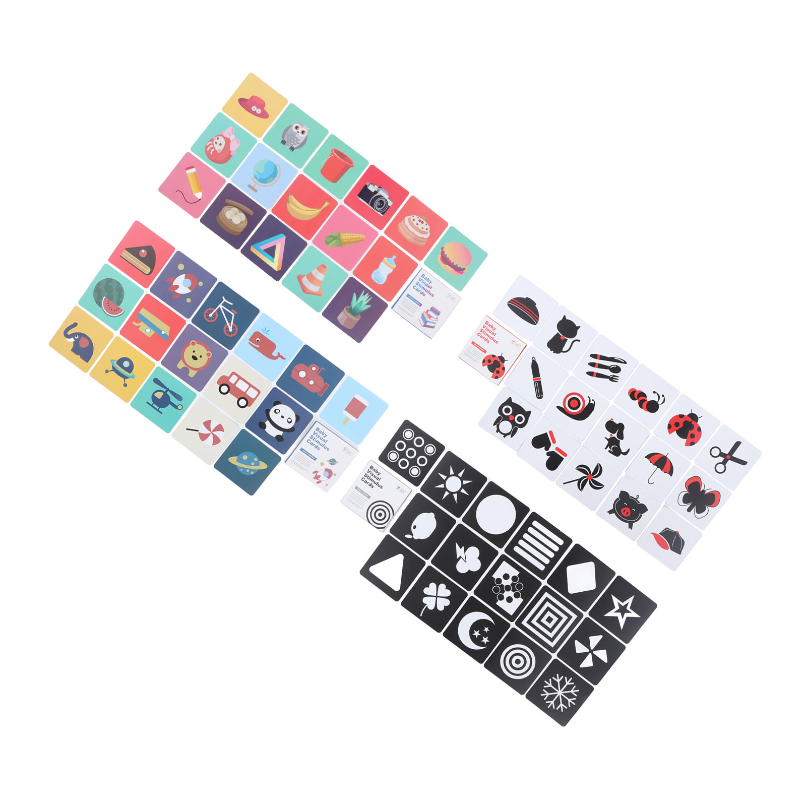 Educational Flash Card - ZK40 64 Stück kontrastreiche Baby-Lernkarten, visuelle