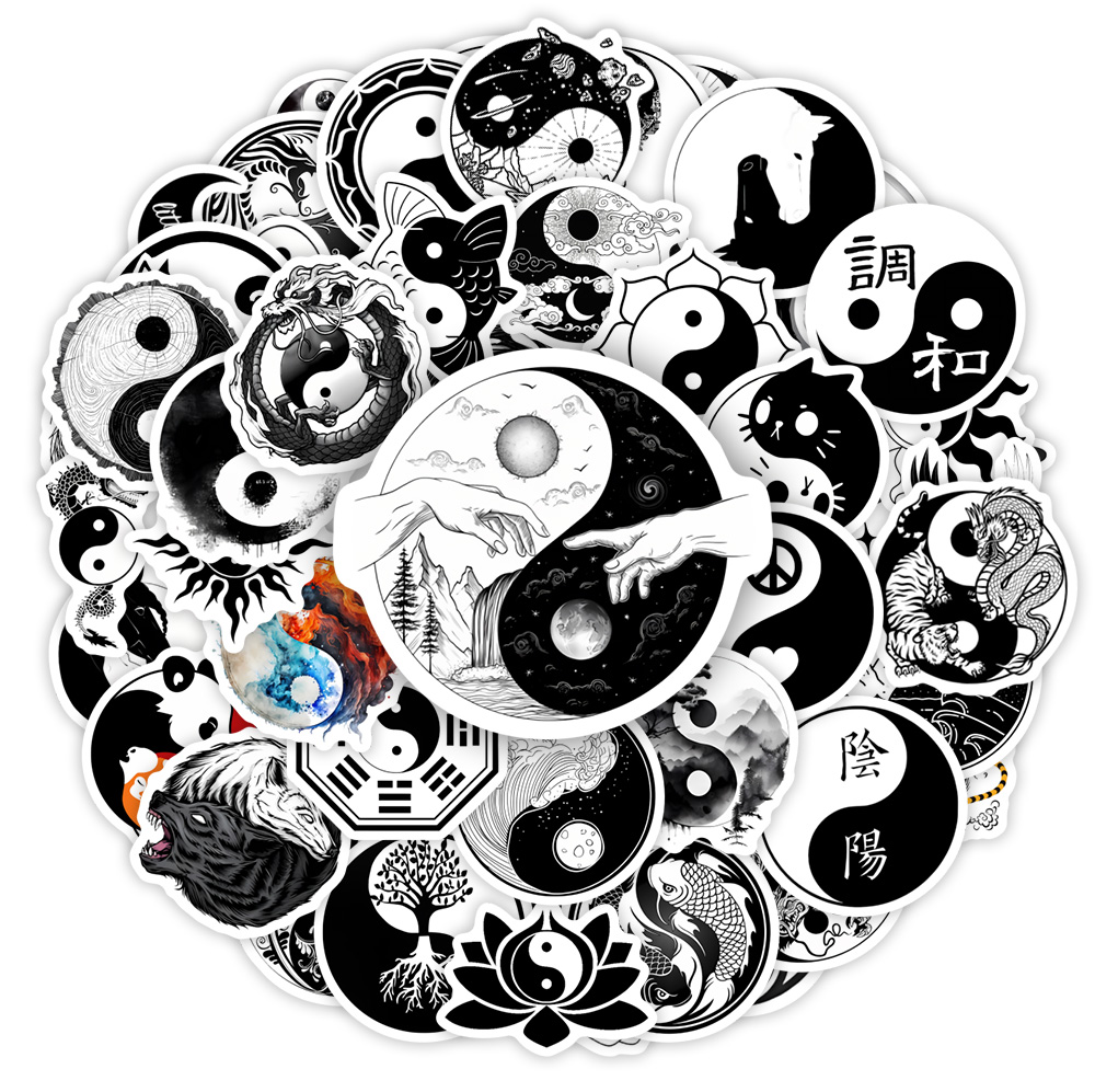 Kids Yoga Toys - YinYang Aufkleber Balance Yoga Zen Kunst