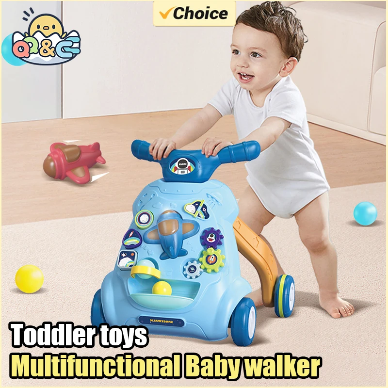 Kids Toys Under 500 - Kinder-Lernlaufwagen zum Schieben und Ziehen, Multifunktionales