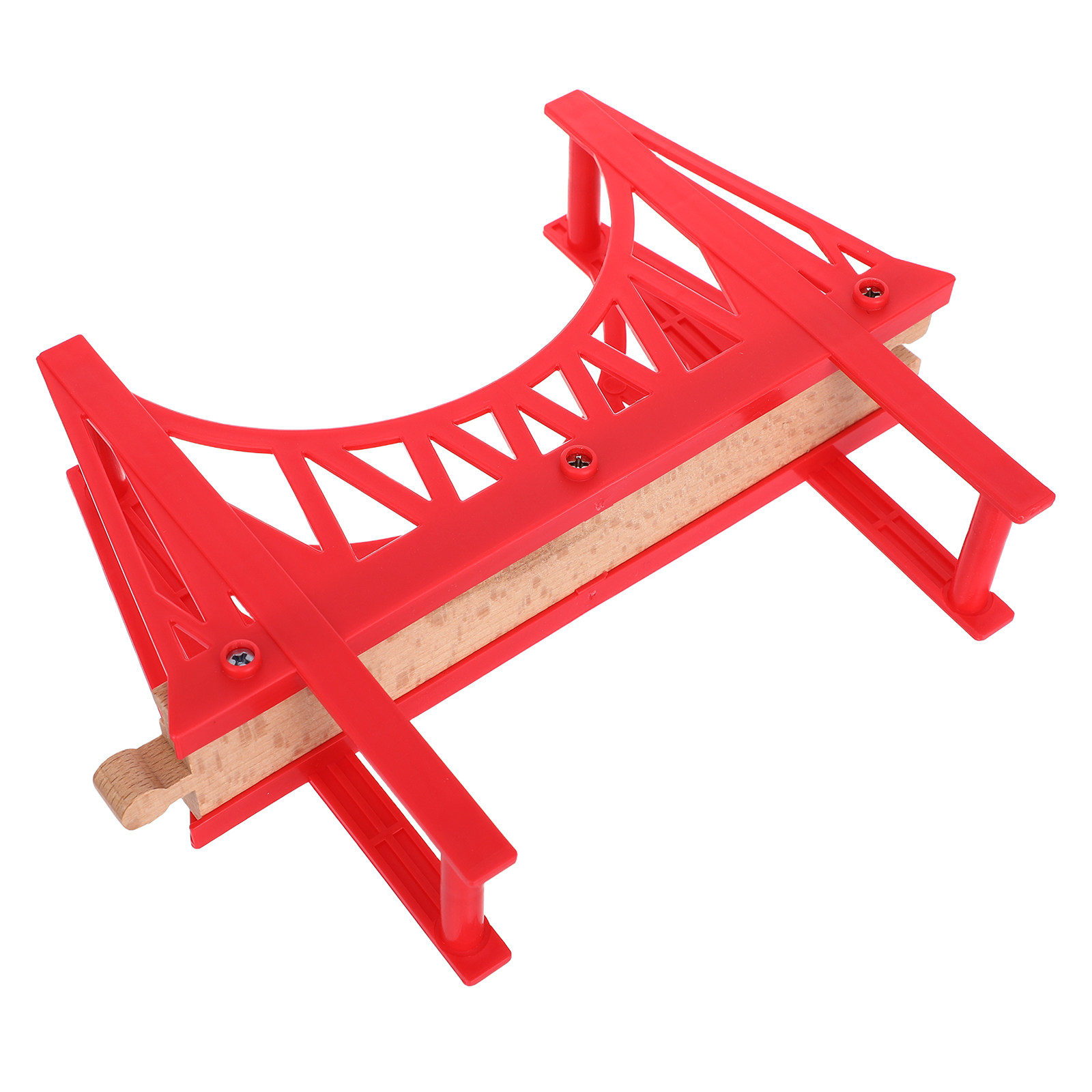 Toy Train Track Set - Holzeisenbahn-Schienenbrücke, abnehmbares Erweiterungsset, kreatives Eisenbahnzubehör für
