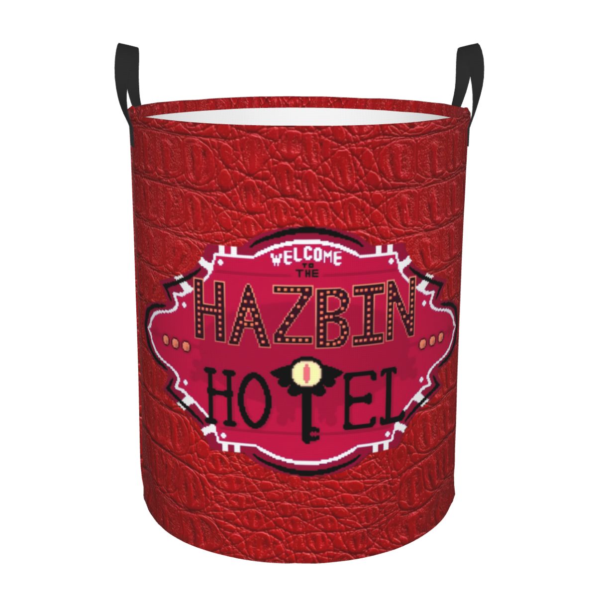 Kids Toys Logo - Benutzerdefinierte Hazbin Hotels Logo Wäschekorb faltbare