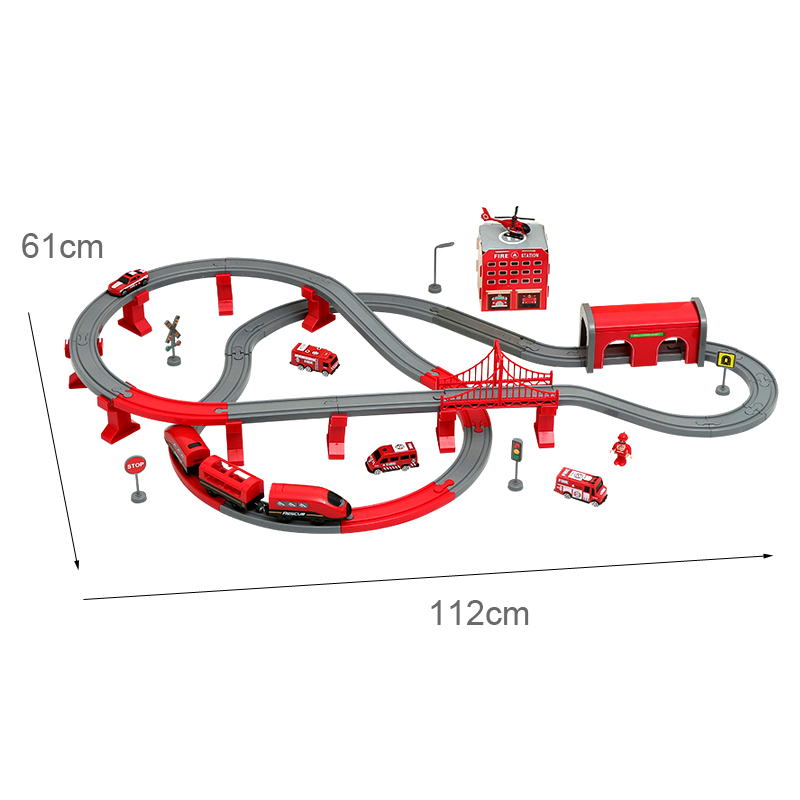 DIY rotes Kunststoff-Zuggleise – Toy Train Track Set Bewertung und Preis