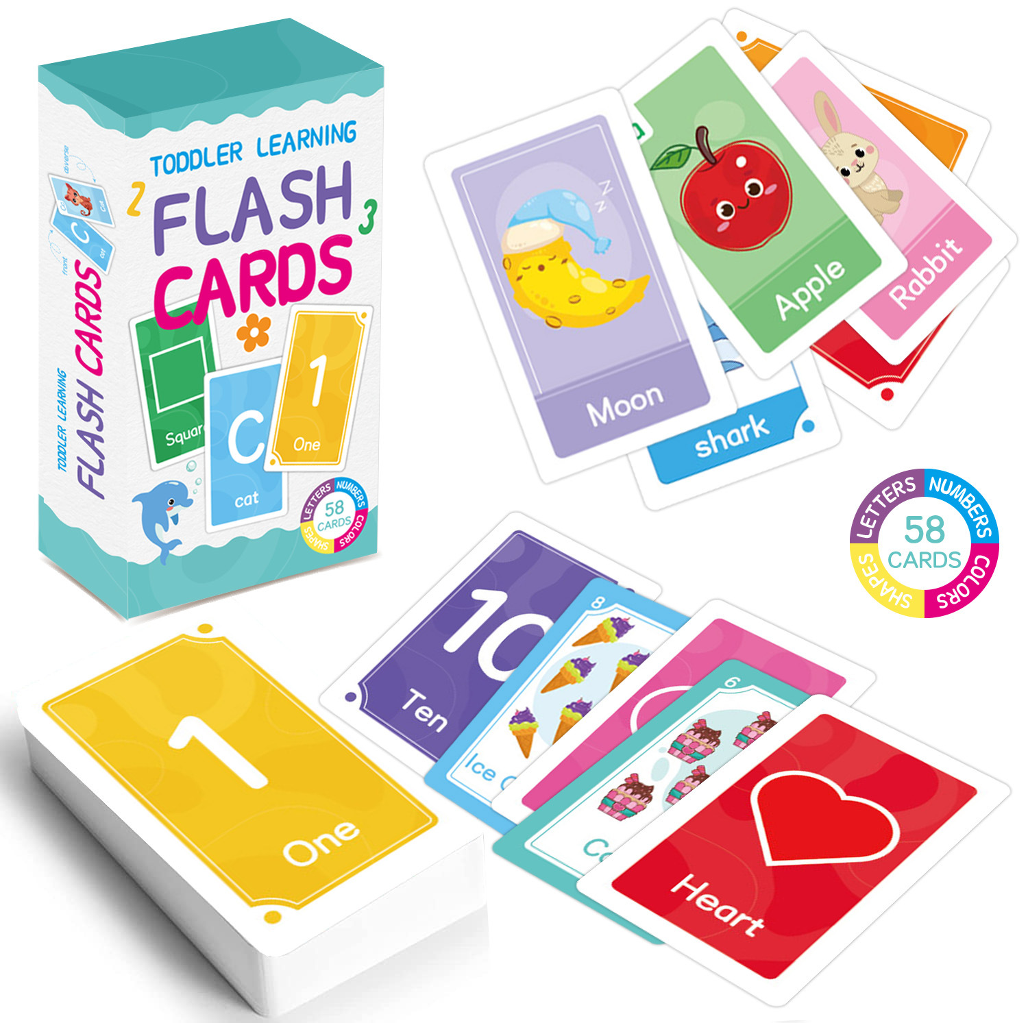 58 Stück ABC-Alphabet-Lernkart – Educational Flash Card Bewertung und Preis