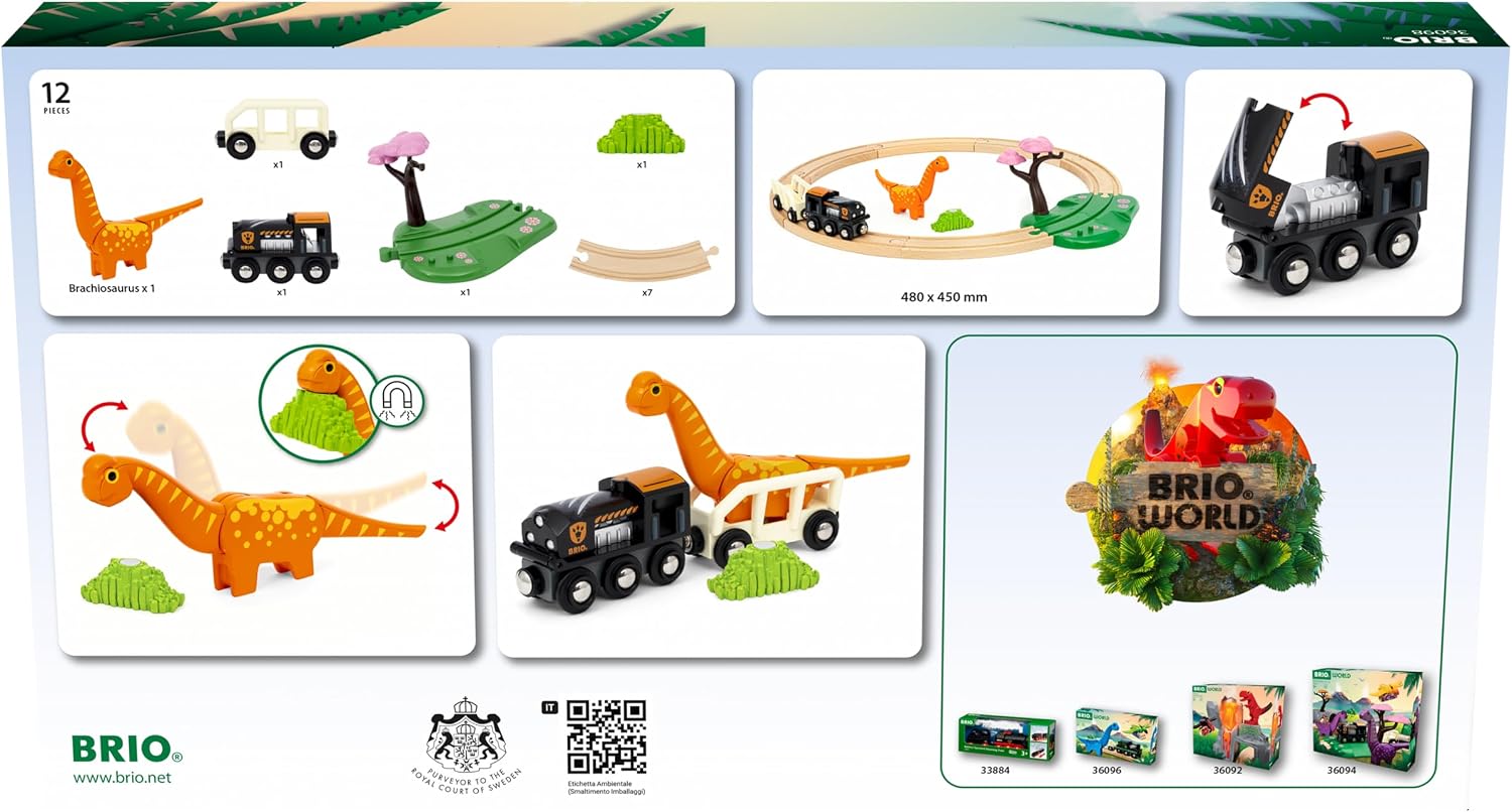 12-teiliges Dinosaurier-Zug-Kr – Toy Train Track Set Bewertung und Preis