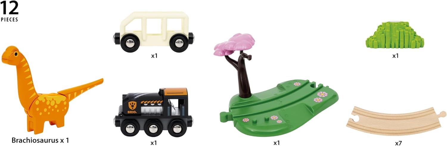 12-teiliges Dinosaurier-Zug-Kr – Toy Train Track Set Bewertung und Preis