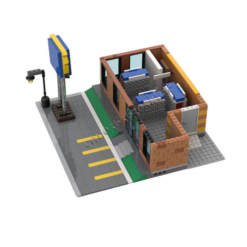 717-teiliges MOC Stadtansicht- – Kids Toys Rental Bewertung und Preis
