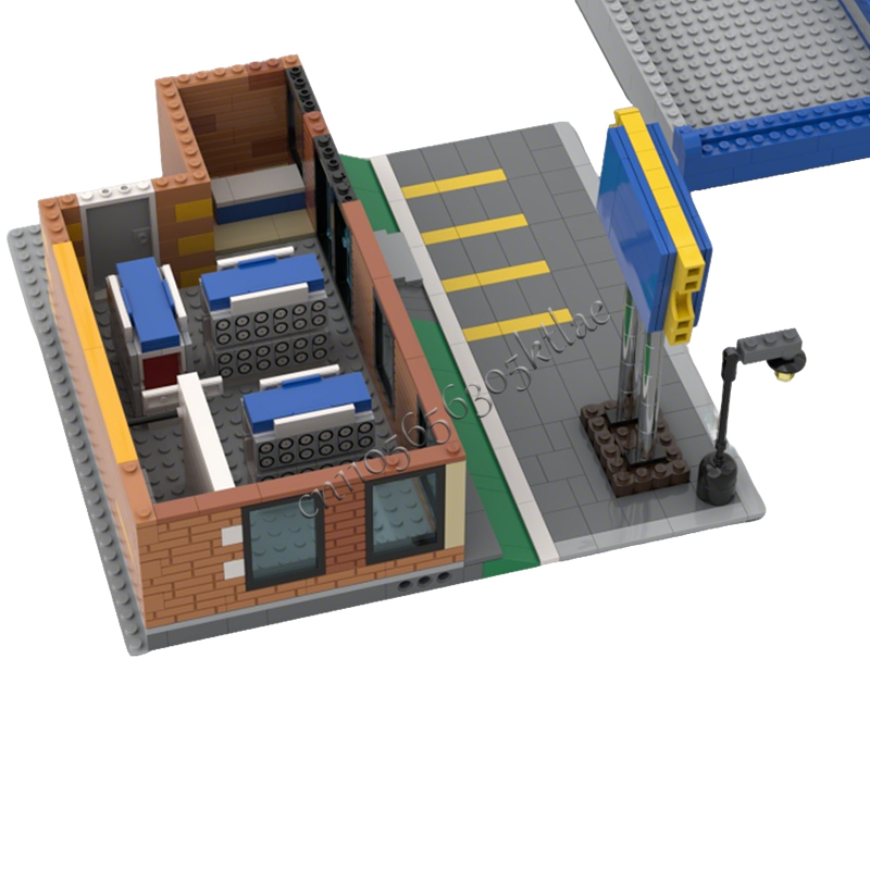 717-teiliges MOC Stadtansicht- – Kids Toys Rental Bewertung und Preis