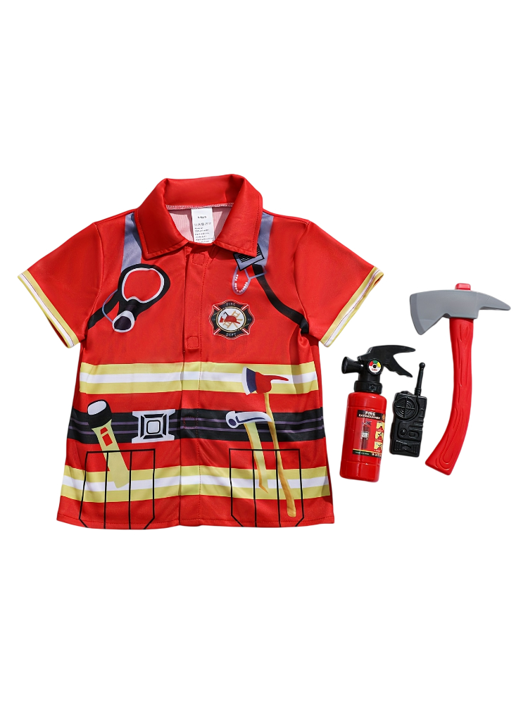 Kinder-Feuerwehrmann-Shirt mit – Kids Toys Kit Bewertung und Preis