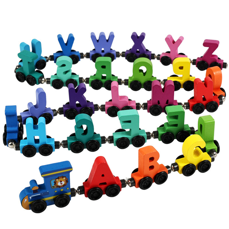 Magnetische Holz-Buchstaben un – Toy Train Track Set Bewertung und Preis