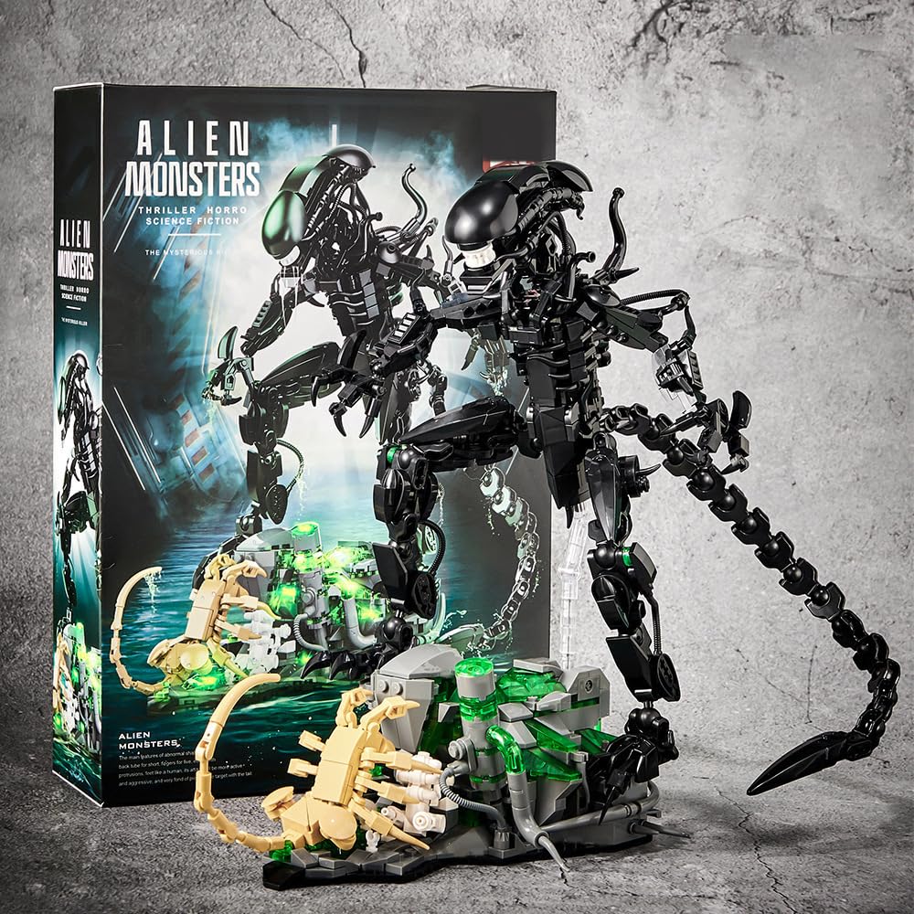 958PCS Alien Monsters Baustein – Xenomorph Kids Toys Bewertung und Preis