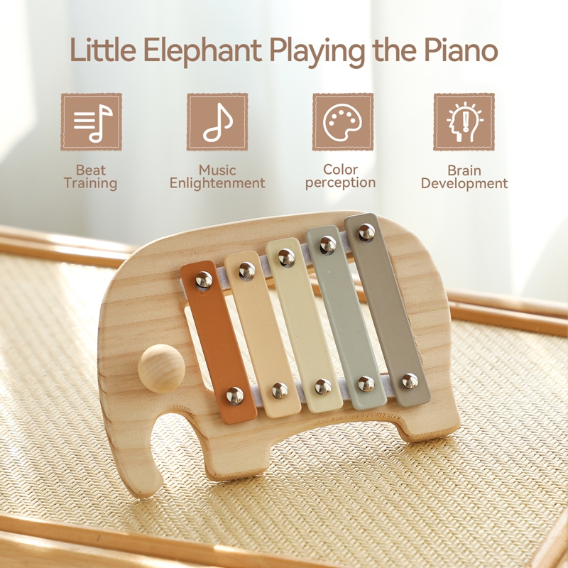 Montessori Holz 5-Töne Mehrfar – Kids Toys Xylophone Bewertung und Preis