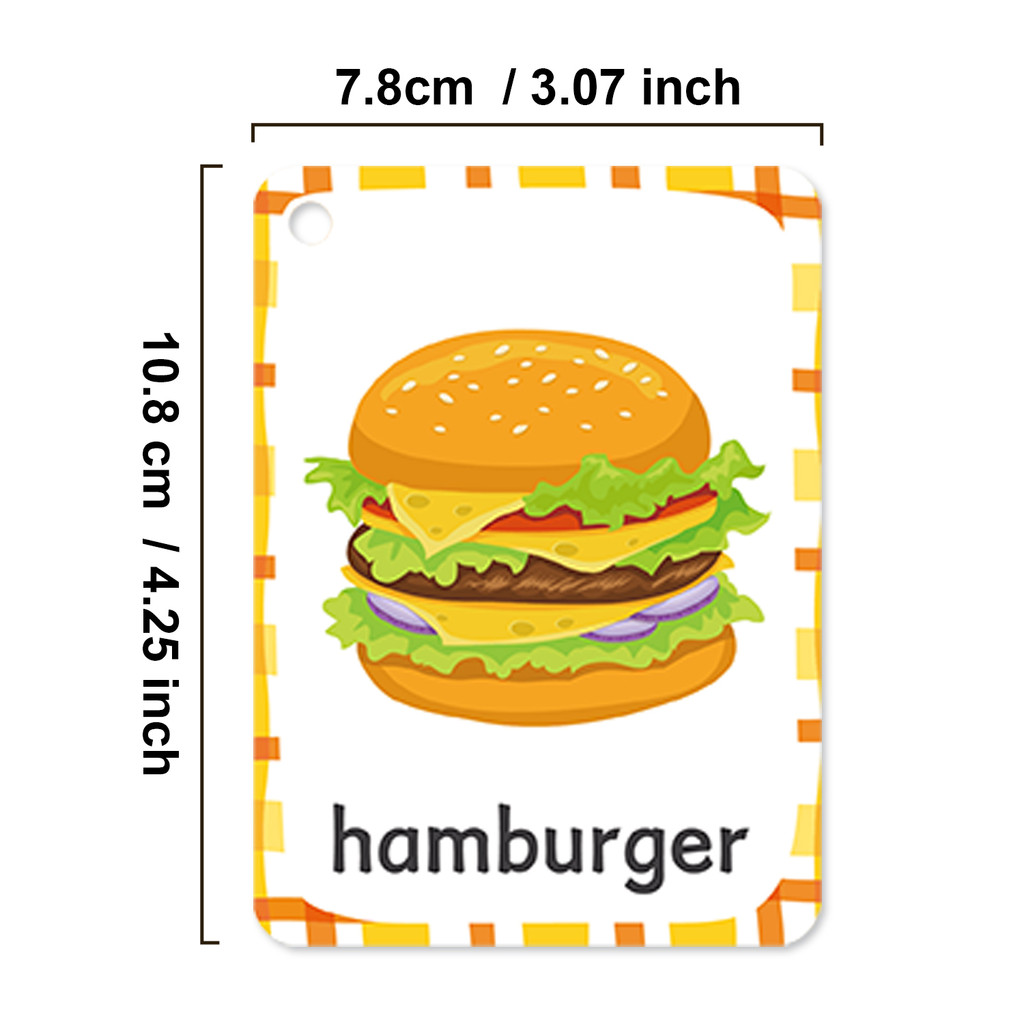 Leckere Lebensmittel-Vokabelka – Educational Flash Card Bewertung und Preis