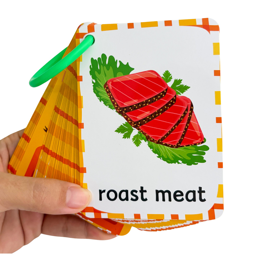 Leckere Lebensmittel-Vokabelka – Educational Flash Card Bewertung und Preis