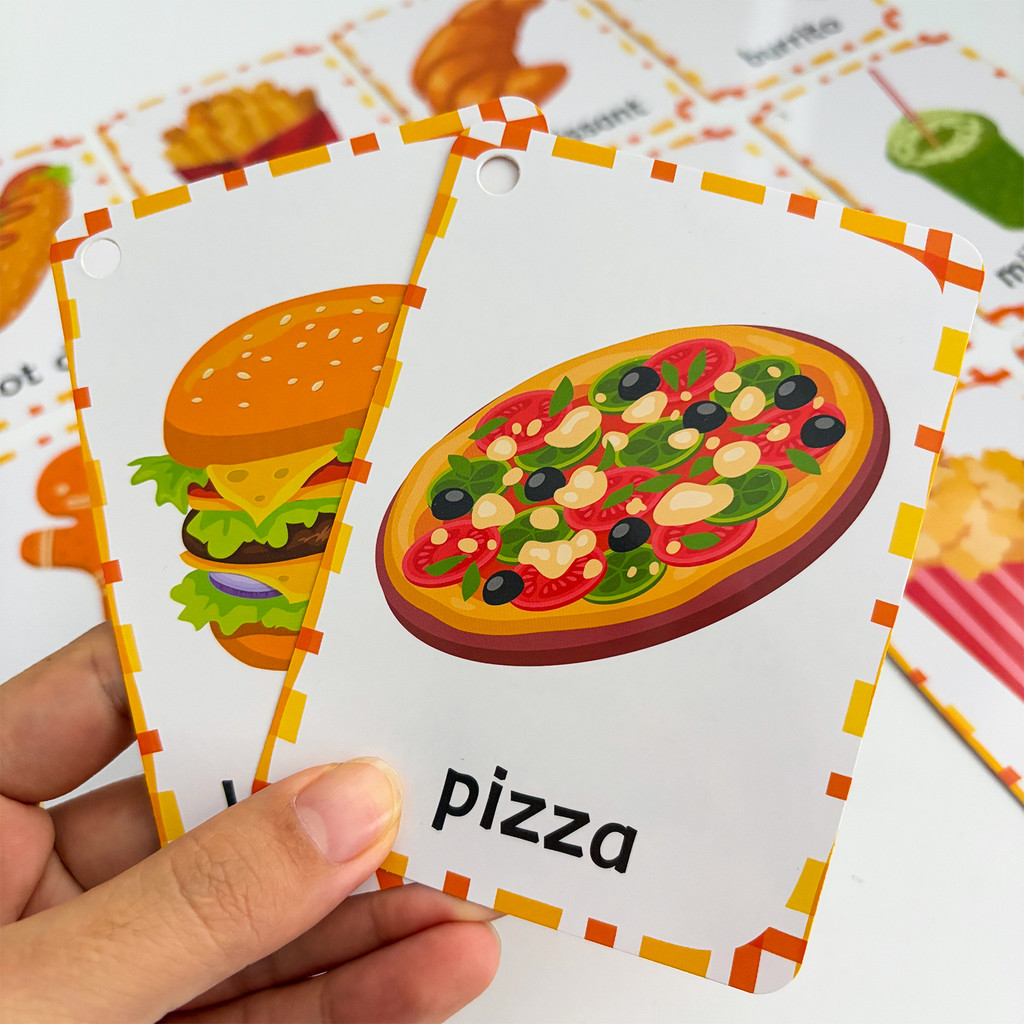 Leckere Lebensmittel-Vokabelka – Educational Flash Card Bewertung und Preis