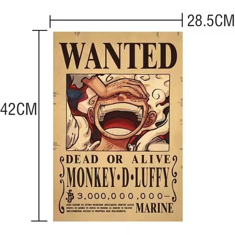 Anime One Piece Wanted-Plakate – Kids Toys Vintage Bewertung und Preis