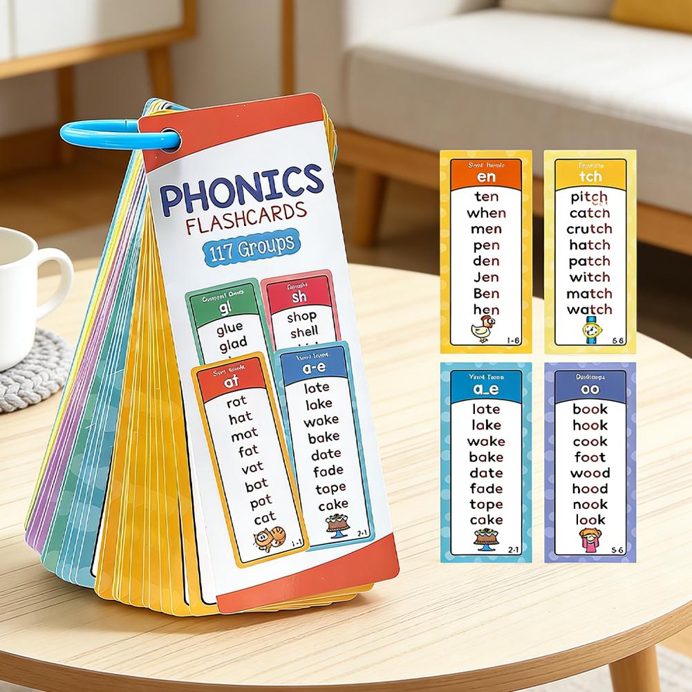 117 Gruppen von Phonics-Lernka – Educational Flash Card Bewertung und Preis