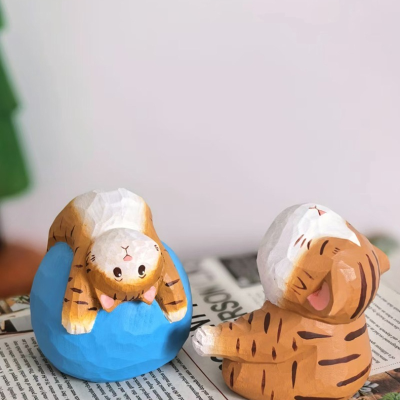 „Yoga Cat“ Handgefertigte hölz – Kids Yoga Toys Bewertung und Preis